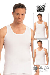 Özkan 0050 2'li Paket Erkek Pamuklu Süprem Esnek Rahat Kalın Askılı Atlet - Thumbnail