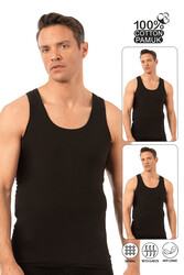 Özkan 0050 2'li Paket Erkek Pamuklu Süprem Esnek Rahat Kalın Askılı Atlet - Thumbnail