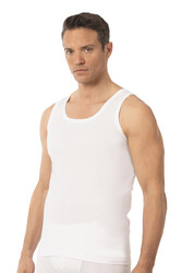 Özkan 0050 2'li Paket Erkek Pamuklu Süprem Esnek Rahat Kalın Askılı Atlet - Thumbnail