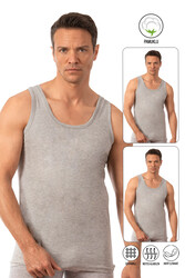 Özkan 0050 2'li Paket Erkek Pamuklu Süprem Esnek Rahat Kalın Askılı Atlet - Thumbnail