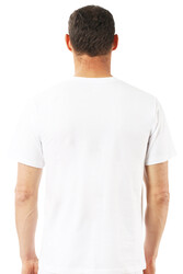 Özkan 0055 3'lü Paket Erkek %100 Pamuklu Süprem Esnek Rahat Kapalı Yaka Atlet Fanila - Thumbnail