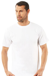 Özkan 0055 3'lü Paket Erkek %100 Pamuklu Süprem Esnek Rahat Kapalı Yaka Atlet Fanila - Thumbnail