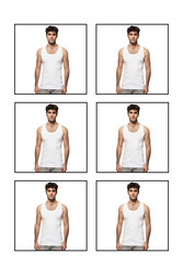 Özkan 0113 6'lı Paket Erkek Çocuk Ribana %100 Pamuklu Garson Boy Esnek Rahat Kalın Askılı Atlet - Thumbnail