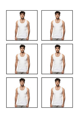 Özkan Underwear - Özkan 0113 6'lı Paket Erkek Çocuk Ribana %100 Pamuklu Garson Boy Esnek Rahat Kalın Askılı Atlet