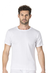 Özkan 0116 3'lü Paket Erkek Ribana Esnek Rahat Kapalı Yaka Yarım Kol Atlet Fanila - Thumbnail