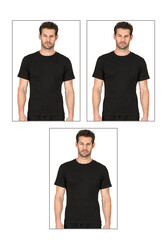 Özkan 0116 3'lü Paket Erkek Ribana Esnek Rahat Kapalı Yaka Yarım Kol Atlet Fanila - Thumbnail