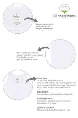 Özkan Underwear - Özkan 0702 5'li Paket Erkek Çocuk Bebek %100 Pamuklu Süprem Kumaş Esnek Rahat Atlet (1)