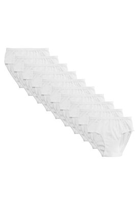 Özkan Underwear - Özkan 0825 10'lu Paket Kız Çocuk %100 Pamuklu Ribana Esnek Rahat Papatya Detaylı Külot