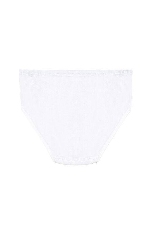 Özkan 0840 10'lu Paket Kız Çocuk %100 Pamuklu Ribana Esnek Rahat Taş Detaylı Slip Külot - 6
