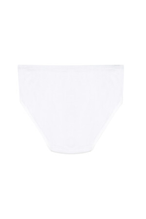 Özkan 0840 10'lu Paket Kız Çocuk %100 Pamuklu Ribana Esnek Rahat Taş Detaylı Slip Külot - 3