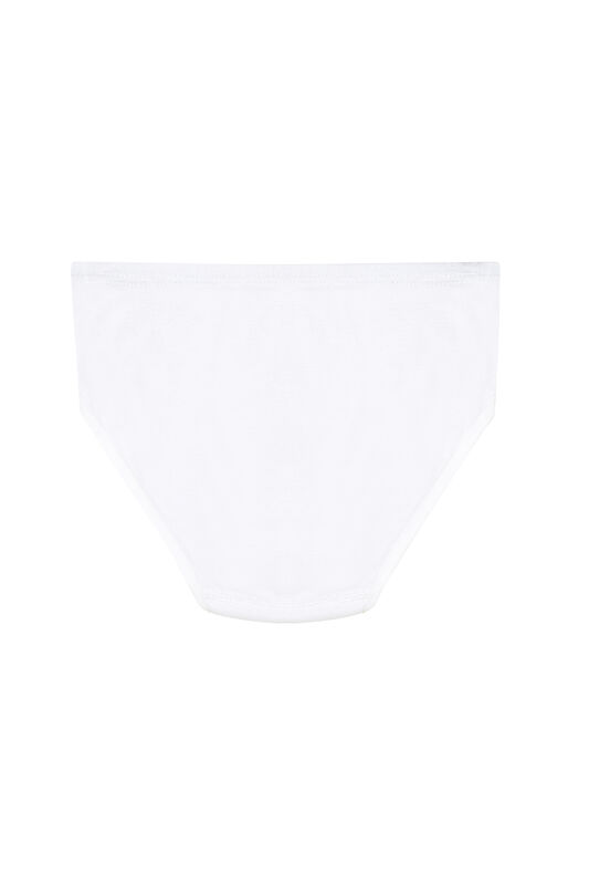 Özkan 0840 5'li Paket Kız Çocuk %100 Pamuklu Ribana Esnek Rahat Taş Detaylı Slip Külot - 3