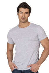 Özkan 10265 Erkek %95 Pamuklu Likralı Esnek Rahat Kapalı Yaka Kısa Kollu T-Shirt Atlet Fanila - Thumbnail