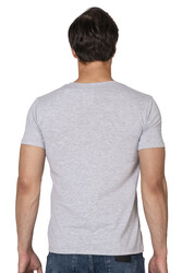 Özkan 10265 Erkek %95 Pamuklu Likralı Esnek Rahat Kapalı Yaka Kısa Kollu T-Shirt Atlet Fanila - Thumbnail