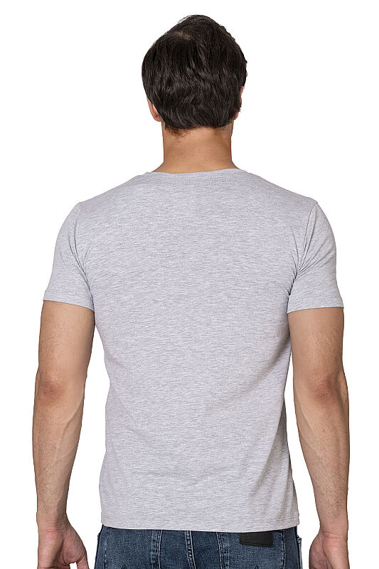 Özkan 10265 Erkek %95 Pamuklu Likralı Esnek Rahat Kapalı Yaka Kısa Kollu T-Shirt Atlet Fanila - 25