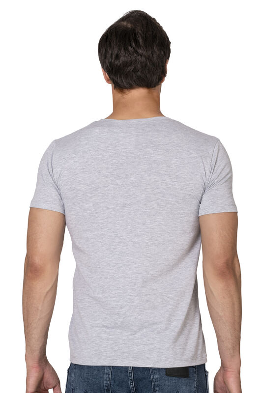 Özkan 10265 Erkek %95 Pamuklu Likralı Esnek Rahat Kapalı Yaka Kısa Kollu T-Shirt Atlet Fanila - 8