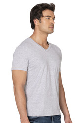 Özkan 10273 Erkek %95 Pamuklu Likralı Esnek Rahat V Yaka Kısa Kollu T-Shirt Atlet Fanila - Thumbnail