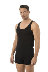 Özkan 10852 3'lü Paket Erkek Premium Esnek Kumaş Pamuklu Modal Kalın Askılı Atlet - Thumbnail