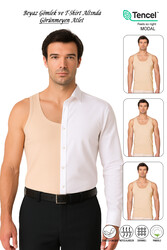 Özkan 10852 3'lü Paket Erkek Premium Esnek Kumaş Pamuklu Modal Kalın Askılı Atlet - Thumbnail