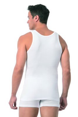 Özkan Underwear - Özkan 10852 5'li Paket Erkek Premium Kumaş Pamuklu Modal Esnek Rahat Kalın Askılı Atlet (1)