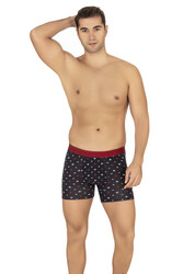 Özkan 11111 5'li Paket Erkek Pamuklu Karışık Desenli Likralı Penye Boxer - Thumbnail