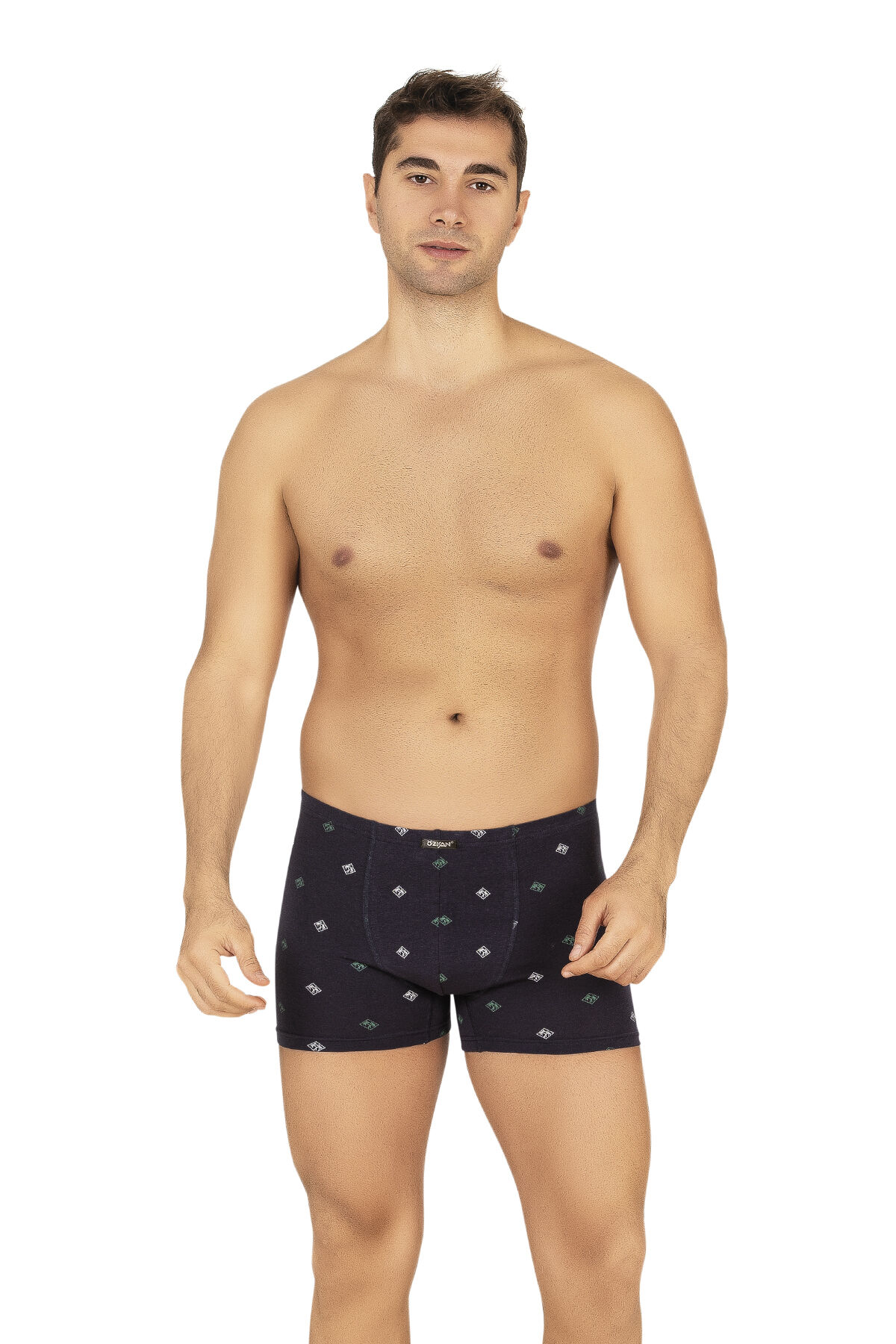 Özkan 11113 5'li Paket Erkek Pamuklu Modal Esnek Yumuşak Desenli Boxer Şort Külot