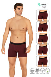 Özkan 11256 5'li Paket Erkek Premium Kumaş Modal Pamuklu Esnek Yumuşak Boxer Şort - Thumbnail
