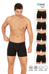 Özkan 11256 5'li Paket Erkek Premium Kumaş Modal Pamuklu Esnek Yumuşak Boxer Şort - Thumbnail