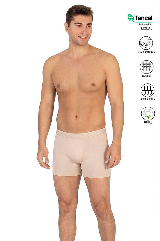 Özkan 11256 Erkek Premium Kumaş Modal Pamuklu Esnek Yumuşak Boxer Şort - 61