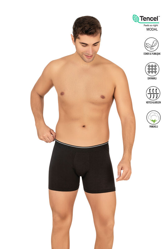 Özkan 11256 Erkek Premium Kumaş Modal Pamuklu Esnek Yumuşak Boxer Şort - 20