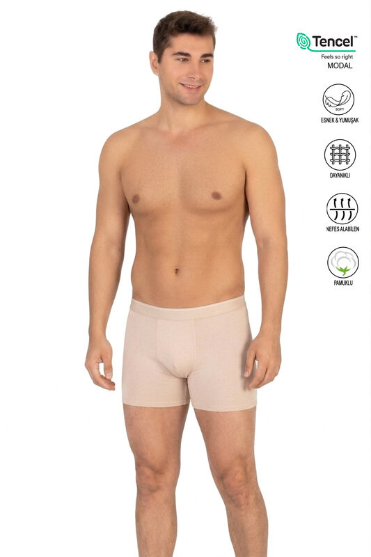 Özkan 11256 Erkek Premium Kumaş Modal Pamuklu Esnek Yumuşak Boxer Şort - 29