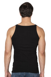 Özkan 11292 Erkek %100 Pamuklu Ribana Kumaş İnce Askılı Geniş Yaka Atlet Esnek Yumuşak - Thumbnail