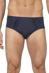 Özkan 11300 3'lü Paket Erkek %95 Pamuklu Likralı Süprem Kumaş Desenli Esnek Rahat Slip Külot - Thumbnail