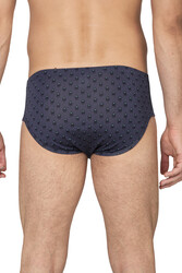 Özkan 11300 3'lü Paket Erkek %95 Pamuklu Likralı Süprem Kumaş Desenli Esnek Rahat Slip Külot - Thumbnail