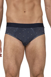 Özkan 11302 3'lü Paket Erkek %95 Pamuklu Likralı Süprem Kumaş Desenli Esnek Rahat Slip Külot - Thumbnail