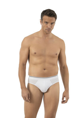 Özkan Underwear - Özkan 11330 Erkek Pamuklu Likralı Penye Esnek Rahat Slip Külot