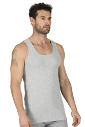 Özkan 11406 Erkek %100 Pamuklu Ribana Esnek Rahat Kalın Askılı Örme Atlet - Thumbnail