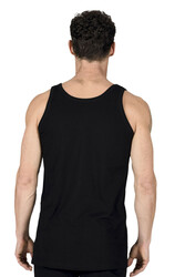 Özkan 11406 Erkek %100 Pamuklu Ribana Esnek Rahat Kalın Askılı Örme Atlet - Thumbnail