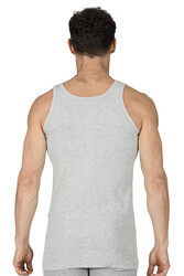 Özkan 11406 Erkek %100 Pamuklu Ribana Esnek Rahat Kalın Askılı Örme Atlet - Thumbnail