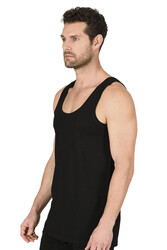 Özkan 11406 Erkek %100 Pamuklu Ribana Esnek Rahat Kalın Askılı Örme Atlet - Thumbnail