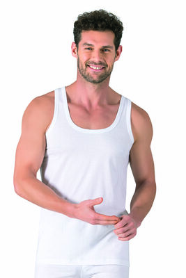 Özkan Underwear - Özkan 11407 Erkek %100 Pamuklu Süprem Esnek Rahat Kalın Askılı Örme Atlet