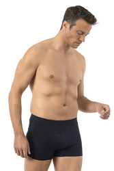 Özkan 12024 Erkek Pamuklu Likralı Süprem Esnek Rahat Boxer Şort - Thumbnail