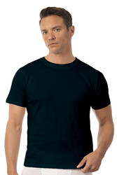Özkan 12420 Erkek %100 Pamuklu Likrasız Penye Süprem Kumaş Kapalı Yaka Kısa Kollu T-shirt - Thumbnail