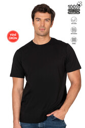 Özkan 12420 Erkek %100 Pamuklu Likrasız Penye Süprem Kumaş Kapalı Yaka Kısa Kollu T-shirt - Thumbnail