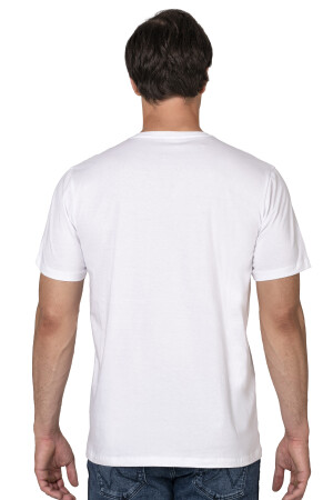 Özkan 12420 Erkek %100 Pamuklu Likrasız Penye Süprem Kumaş Kapalı Yaka Kısa Kollu T-shirt (1)