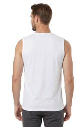 Özkan 12472 Erkek Premium Kumaş Pamuklu Modal Nefes Alabilir Rahat Bisiklet Yaka Sıfır Kol T-Shirt - Thumbnail