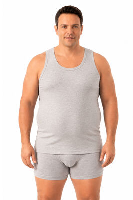 Özkan Underwear - Özkan 12473 5'li Paket Erkek Pamuklu Ribana Esnek Rahat Kalın Askılı Büyük Beden Atlet (1)