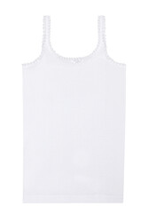 Özkan 1610 5'li Paket Kız Çocuk %100 Pamuklu Ribana Yakası Dantel Detaylı Esnek Rahat İnce Askılı Örme Atlet - Thumbnail