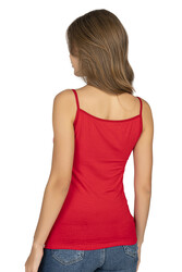 Özkan 2041 3'lü Paket Kadın Viskon Yakası Saten Detaylı Esnek Yumuşak İnce Askılı Atlet - Thumbnail