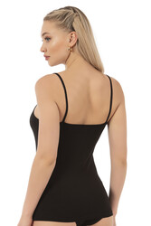 Özkan 23319 5'li Paket Kadın %95 Pamuklu Likralı Süprem Esnek Rahat İnce Askılı Atlet - Thumbnail