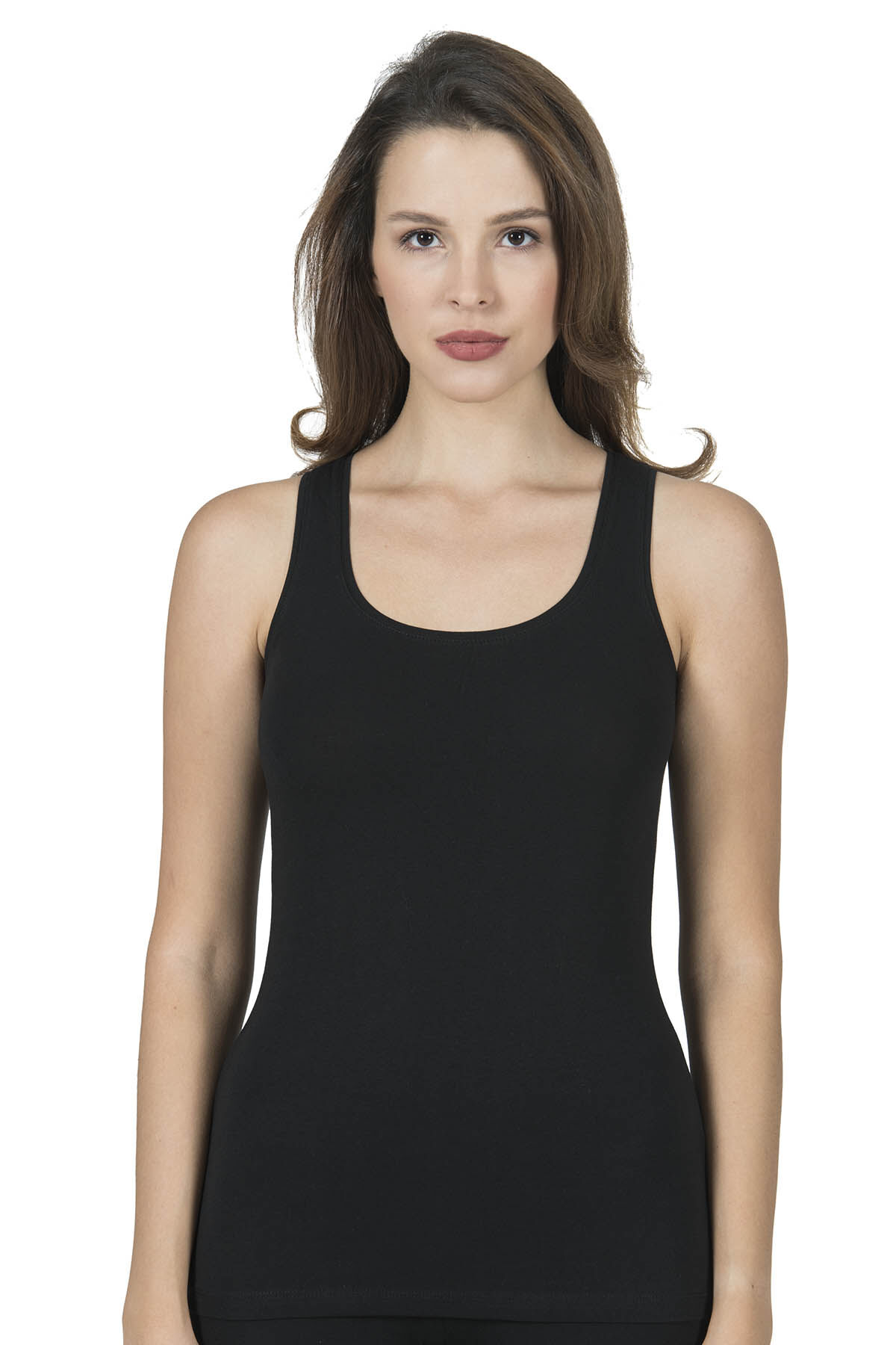 Özkan 23320 6'lı Paket Kadın Pamuklu Likralı Süprem Esnek Rahat Kalın Askılı Atlet